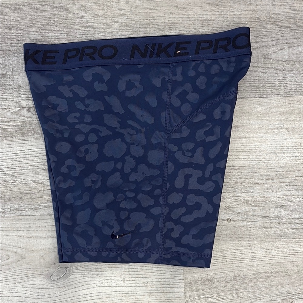 Nike Pro Navy Animal Print Shorts